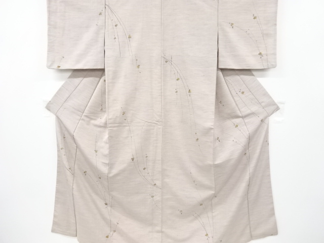 JAPANESE KIMONO / ANTIQUE KIMONO / TSUMUGI / BRANCH FLOWER